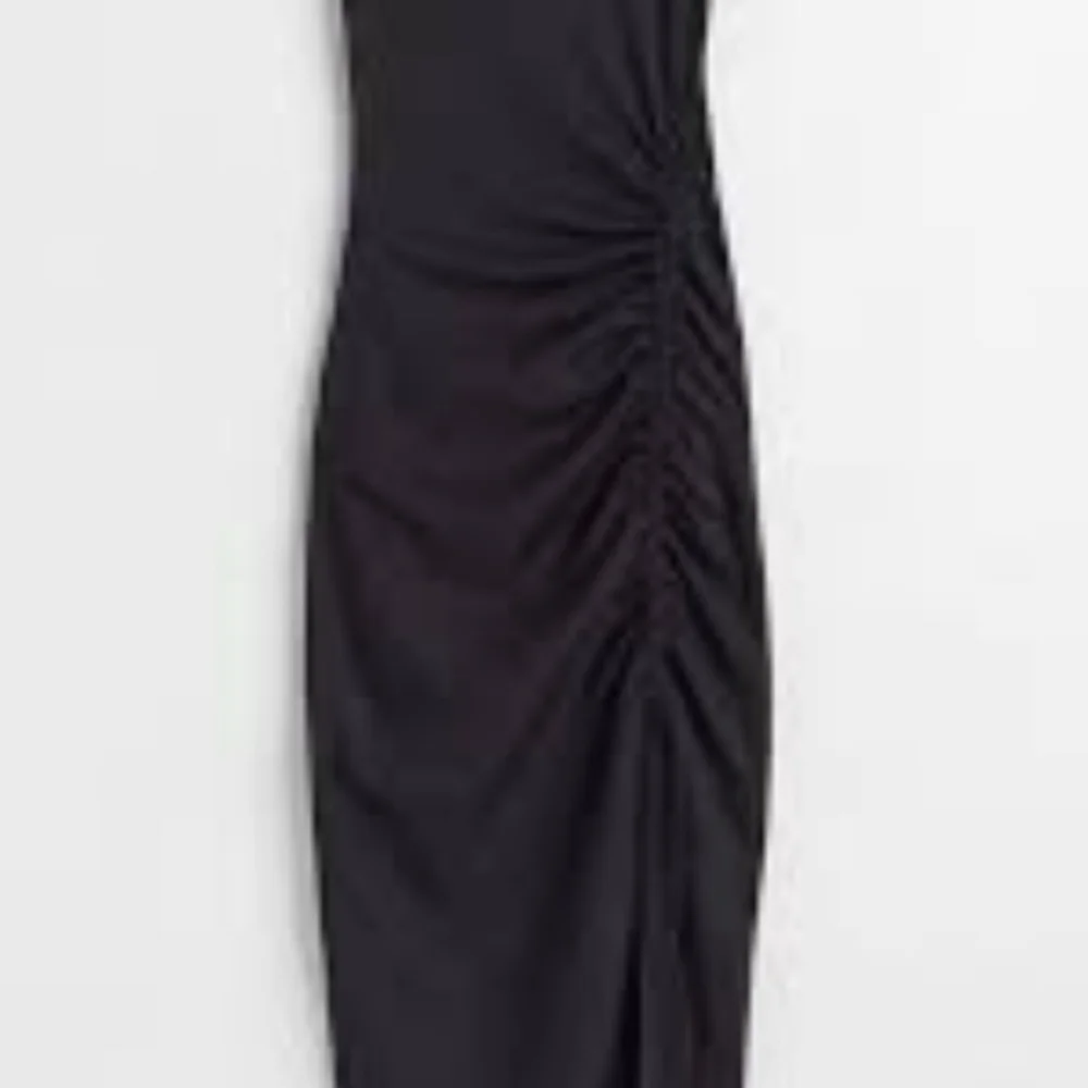 Young Fabulous & Broke Tulola Dress (L) Black Ruched Booty Cowl Draping Maxi - Picture 10 of 10